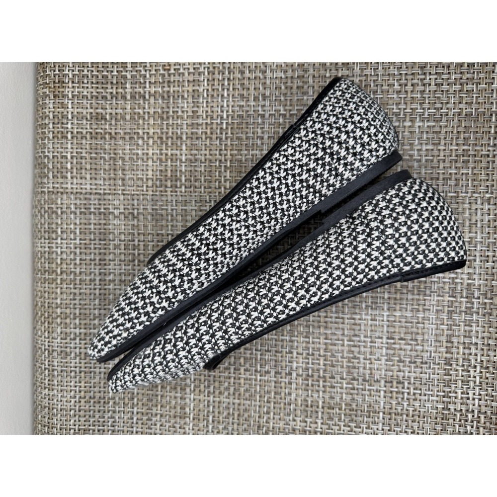 Women's Tahari Sapporo Slip-On Ballet Flats Black/white Size 8.5 - Picture 8 of 8